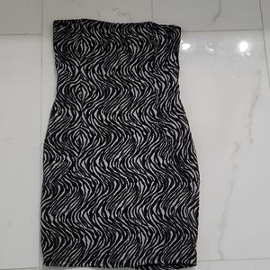 Zebra mini dress